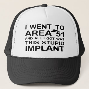 Gorra De Camionero Fui al área 51