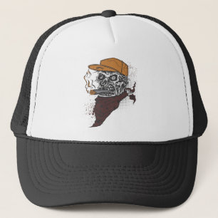 Gorra De Camionero Fumar de cráneo