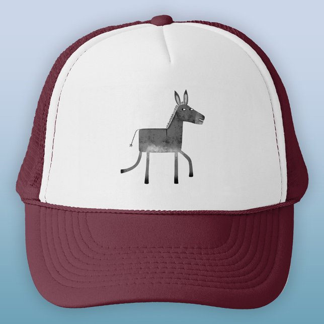 Gorra De Camionero Fun Donkey (Fun donkey trucker hat for animal lovers)