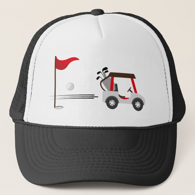 Gorra De Camionero Fun Golfer Golf Cart Ball (Anverso)