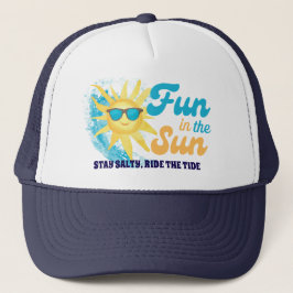 Gorra De Camionero Fun in the Sun – Stay Salty, Ride the Tide Beach