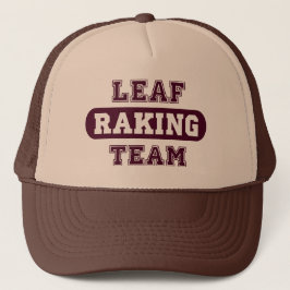 Gorra De Camionero Fun Leaf Raking Team Trucker Hat