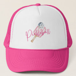 Gorra De Camionero Fun Pickleball rosado