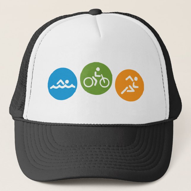 Gorra De Camionero Funcionamiento de la bici de la nadada (Anverso)