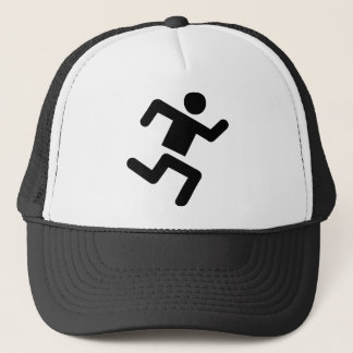 Gorra De Camionero funcionamiento negro del esprinter del atletismo
