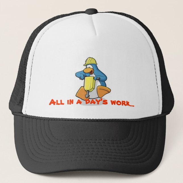 Gorra De Camionero Funcionario de Frost del pingüino, "todos en (Anverso)
