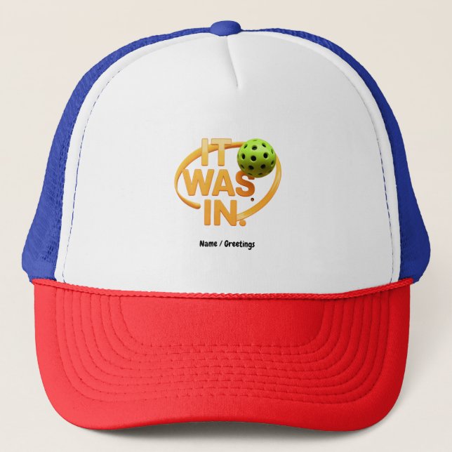 Gorra De Camionero Fundido jugador de picnic "It Was In" (Anverso)