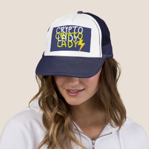 Gorra De Camionero Funky Crypto Lady Energy Power Rótulo