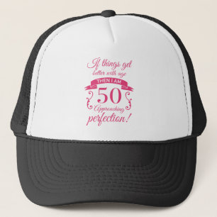 Gorra De Camionero Funny 50th Birthday 'Perfection'
