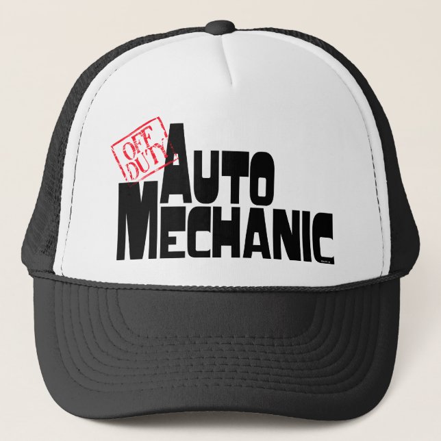 Gorra De Camionero Funny Auto Mechanic (Anverso)