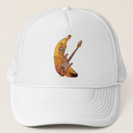Gorra De Camionero Funny Banana Guitar Cap | Cartoon Music Hat