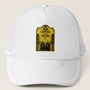 Gorra De Camionero Funny Bear Camp Adventure Canada