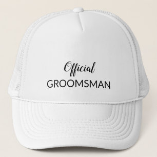 Gorra De Camionero Funny Boda Cap oficial Groomsman