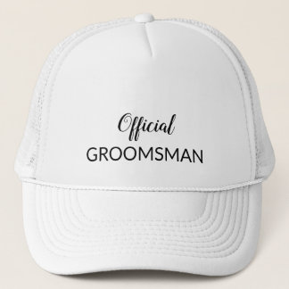 Gorra De Camionero Funny Boda Cap oficial Groomsman