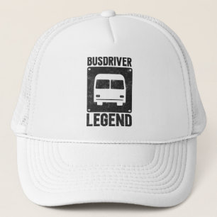 Gorra De Camionero Funny Bus Driver Legend School Bus