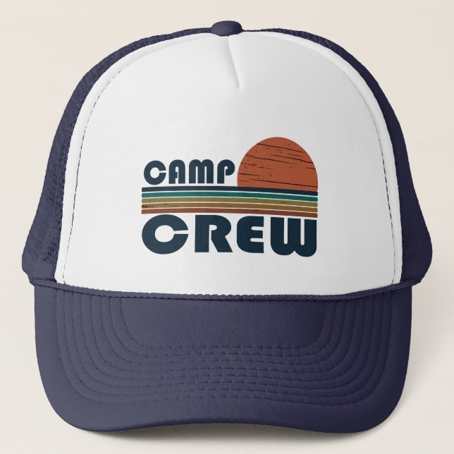Gorra De Camionero Funny camping camp crew (Anverso)