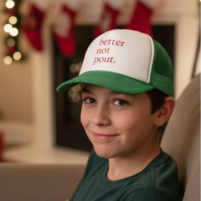 Gorra De Camionero Funny Christmas Better Not Pout Simple Cute  (Subido por el creador)