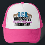 Gorra De Camionero Funny Cocker Spaniel<br><div class="desc">Tengo un OCD para perros lindos que usan coquetón. Un poco de humor de perro con dos espátulas de bonito coqueteros sentados encima de las palabras Trastorno obsesivo de Cocker Spaniel hace un regalo divertido para un dueño.</div>