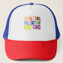 Gorra De Camionero Funny Debit Card Rainbow Design
