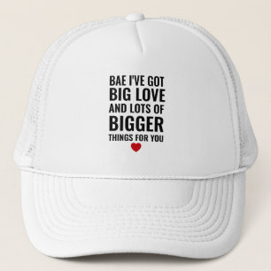Gorra De Camionero Funny Día de San Valentín Red Heart Mens