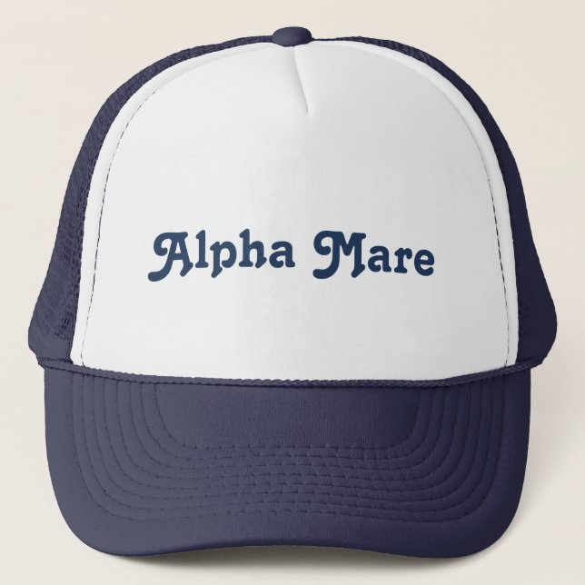 Gorra De Camionero Funny ecuestre equitación Alpha Mare  (Anverso)