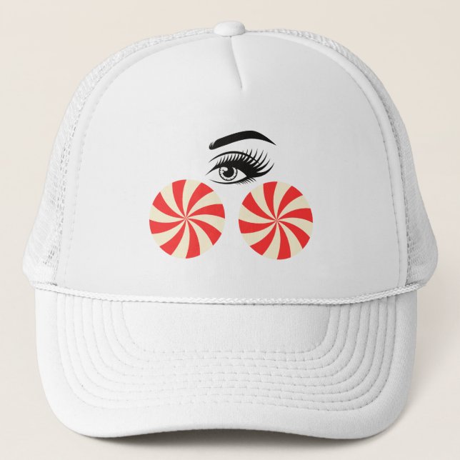 Gorra De Camionero Funny Eye Candy Hat for Women (Anverso)