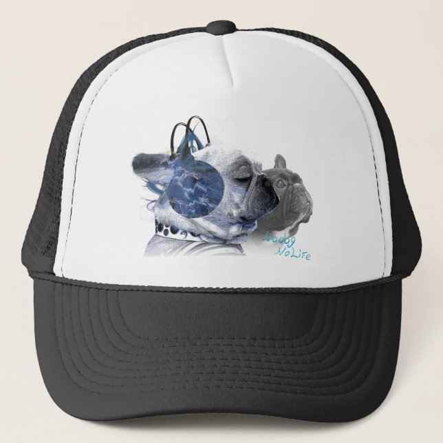 Gorra De Camionero funny frenchbulldogs icon (Anverso)