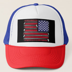 Gorra De Camionero Funny Golf American Flag Golf Player Vintage Golfe