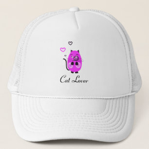 Gorra De Camionero Funny gorrón de gato lilac