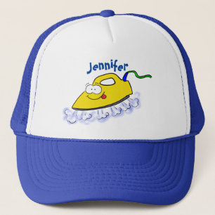 Gorra De Camionero Funny ilustracion de lavandería de hierro personal