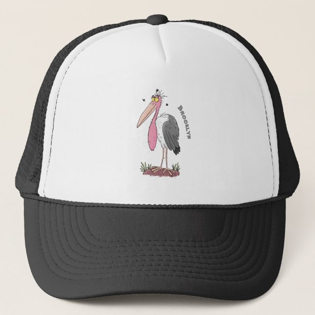 Gorra De Camionero Funny marabou stork personalizado (Anverso)