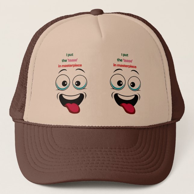 Gorra De Camionero Funny Masterpiece Tongue Trucker Hat – Double Face (Anverso)