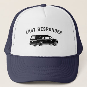 Gorra De Camionero Funny Mortician Hearse Último Respondedor