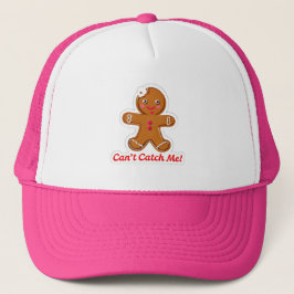 Gorra De Camionero ¡Funny no puede atraparme! Navidades Gingerbread M