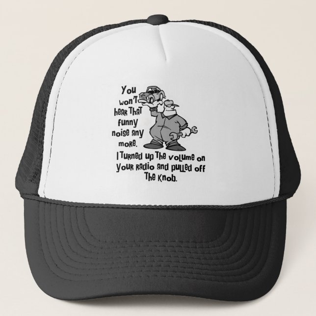 Gorra De Camionero Funny Noise Mechanic (Anverso)