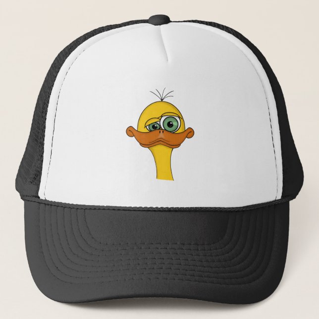 Gorra De Camionero Funny Odd Duck Cartoon (Anverso)