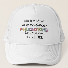 Gorra De Camionero Funny Phlebotomy Technician impresionante PBT
