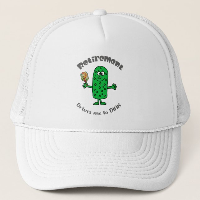 Gorra De Camionero Funny Pickle Pickleball Player Retirement Personal (Anverso)