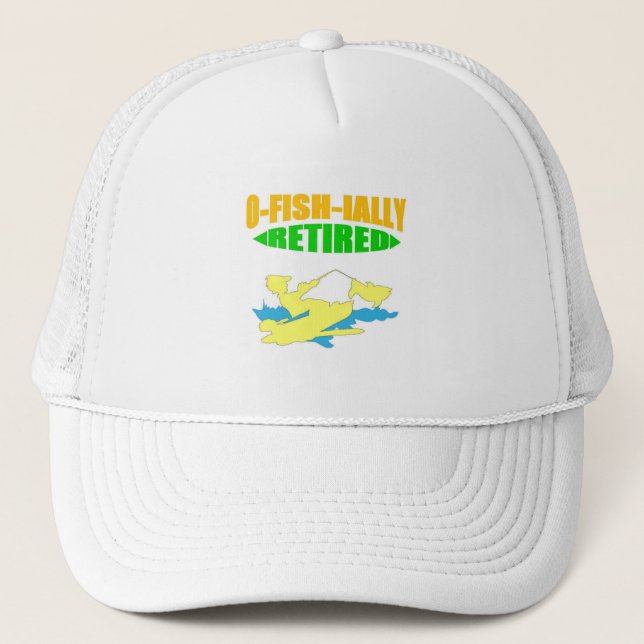 Gorra De Camionero Funny retirement of fisherman (Anverso)