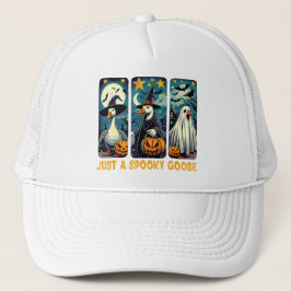 Gorra De Camionero Funny Spooky Goose Halloween Witch Pumpkin Art