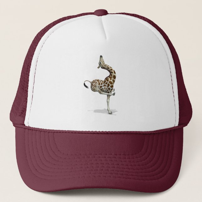 Gorra De Camionero Funny Sporty Giraffe (Anverso)