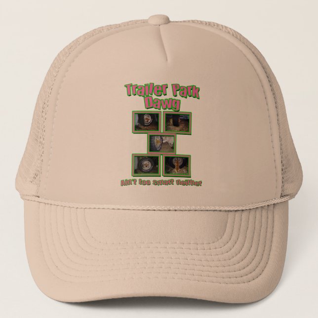 Gorra De Camionero Funny Trailer Park Dawg (Anverso)