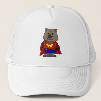 Gorra De Camionero Funny Wombat Superhéroe Personalizado