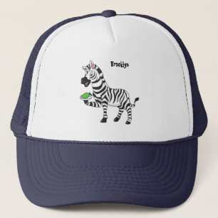 Gorra De Camionero Funny zebra cartoon illustration