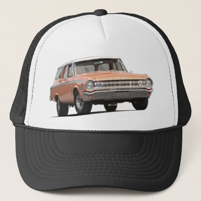 Gorra De Camionero Furgoneta de Dodge del naranja 1964 (Anverso)