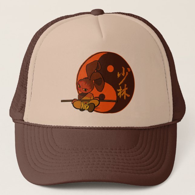 Gorra De Camionero furia del conejito del shaolin del hierro (Anverso)