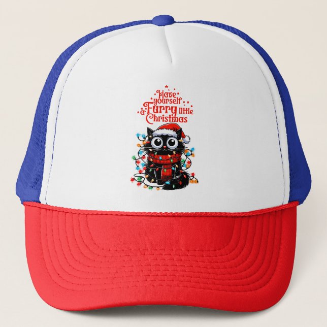 Gorra De Camionero Furry Little Navidades (Anverso)