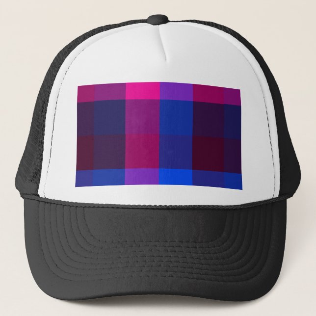 Gorra De Camionero Fusión de mosaico de neón (Anverso)