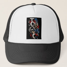 Gorra De Camionero Fusión Urbana de Toronto Tipografía 3D