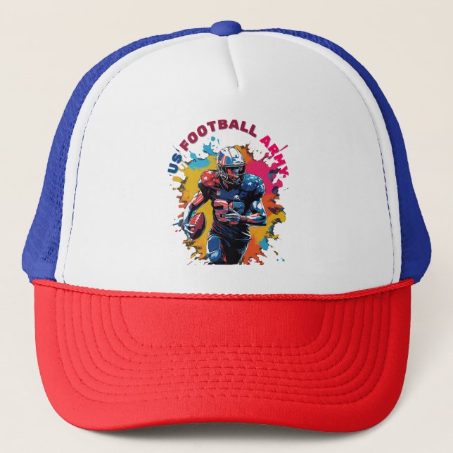 Gorra De Camionero Fútbol Americano Ejército (Anverso)